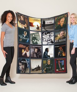 Neil Diamond Albums Quilt Blanket, Pop Rock Music Lovers Gift