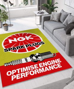 Ngk Garage Hot Rod Rug for Garage Decoration