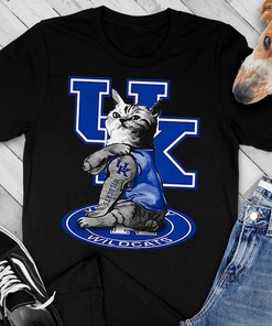 Nice Cat Tattoos Kentucky Wildcats T-Shirt Fan Gift