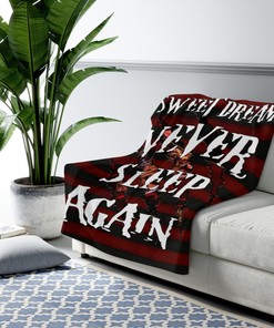 Nightmare on Elm Street Blanket - Never Sleep Again - Sweet Dreams Halloween Gift