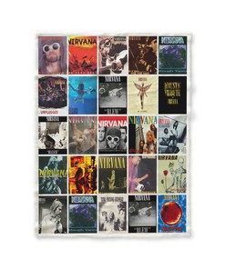 Nirvana Rock Band Fleece Blanket, Cozy Plush Gift