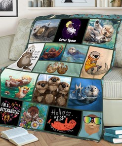 Otter Lover Quilt Blanket, Perfect Gift for Otteraholics
