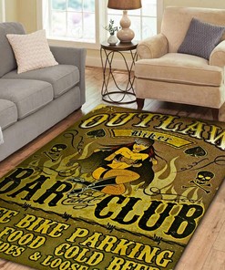 Outlaw Biker Bar And Club Area Rug for Home Decoration