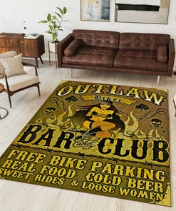 Outlaw Biker Bar And Club Area Rug for Home Decoration