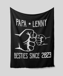 Papa Blanket, Dad Blanket, Grasp Blanket, Family Blanket, Custom Name Blanket, Gift Blanket