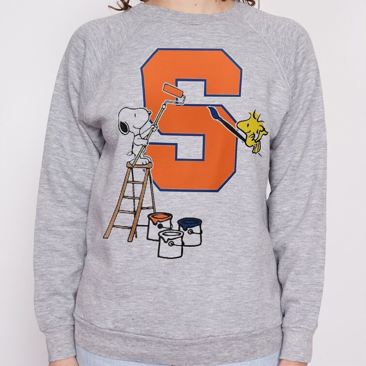 Peanuts Snoopy and Woodstock Syracuse Orange T-Shirt - Fan Gift