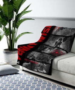 Pennywise Blanket - Horror Characters Throw - Scary Movie Gift - IT Movie Custom Name