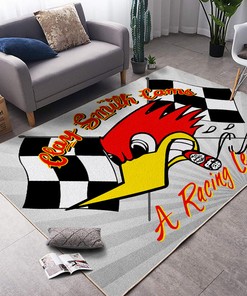 Personalized A Racing Legend Hot Rod Rug