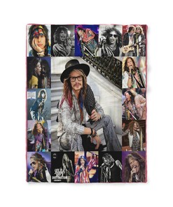 Personalized Aerosmith Steven Tyler Quilt Blanket, Perfect Gift For Rock Musical Lovers