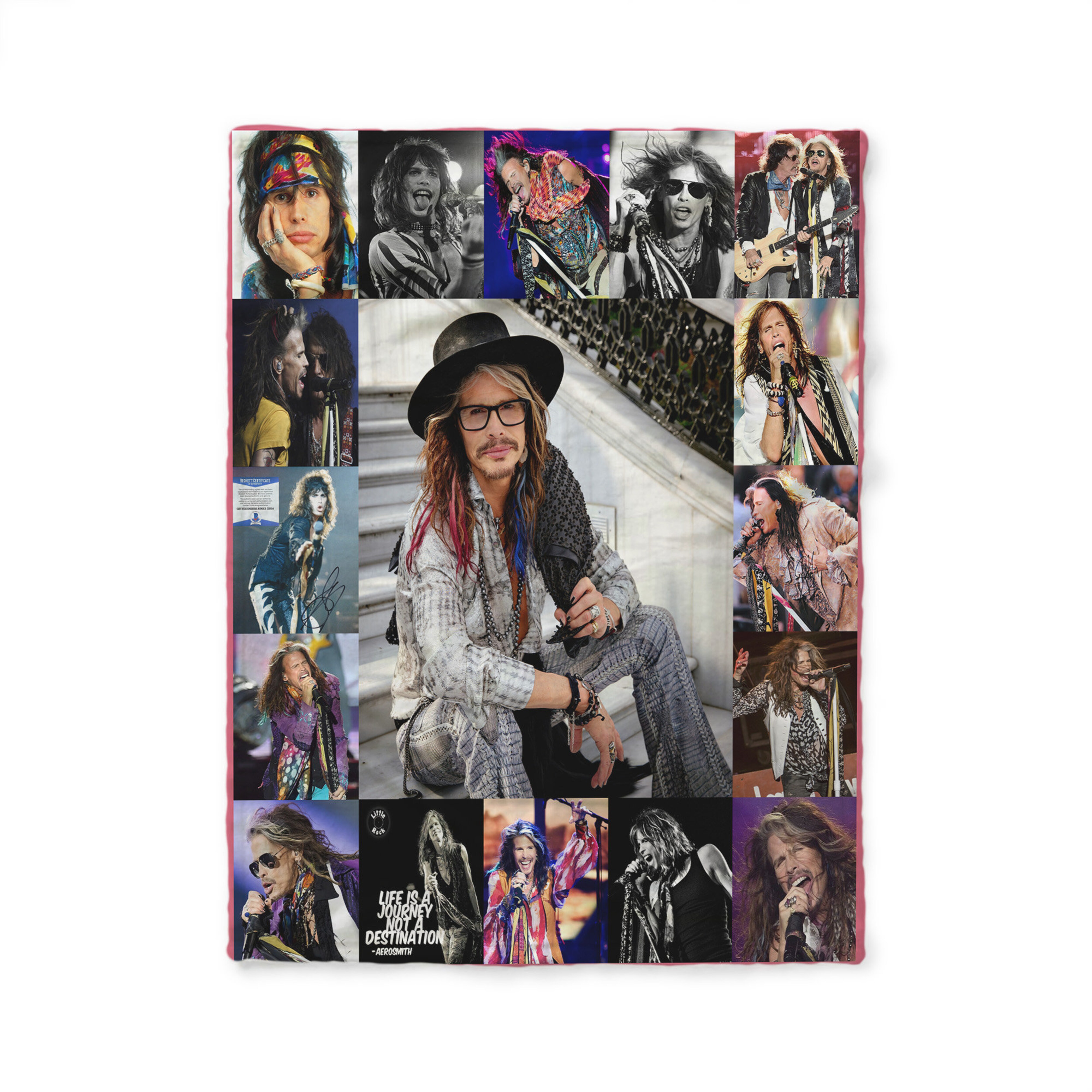 Personalized Aerosmith Steven Tyler Quilt Blanket, Perfect Gift For Rock Musical Lovers