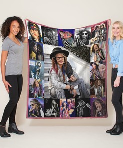Personalized Aerosmith Steven Tyler Quilt Blanket, Perfect Gift For Rock Musical Lovers