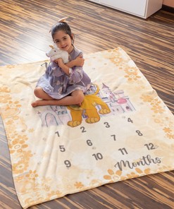 Personalized Baby Boy Quilt Blanket, Lion Design, Safari Baby Shower, Jungle Baby Fleece, Custom Name Blanket, Baby Gift