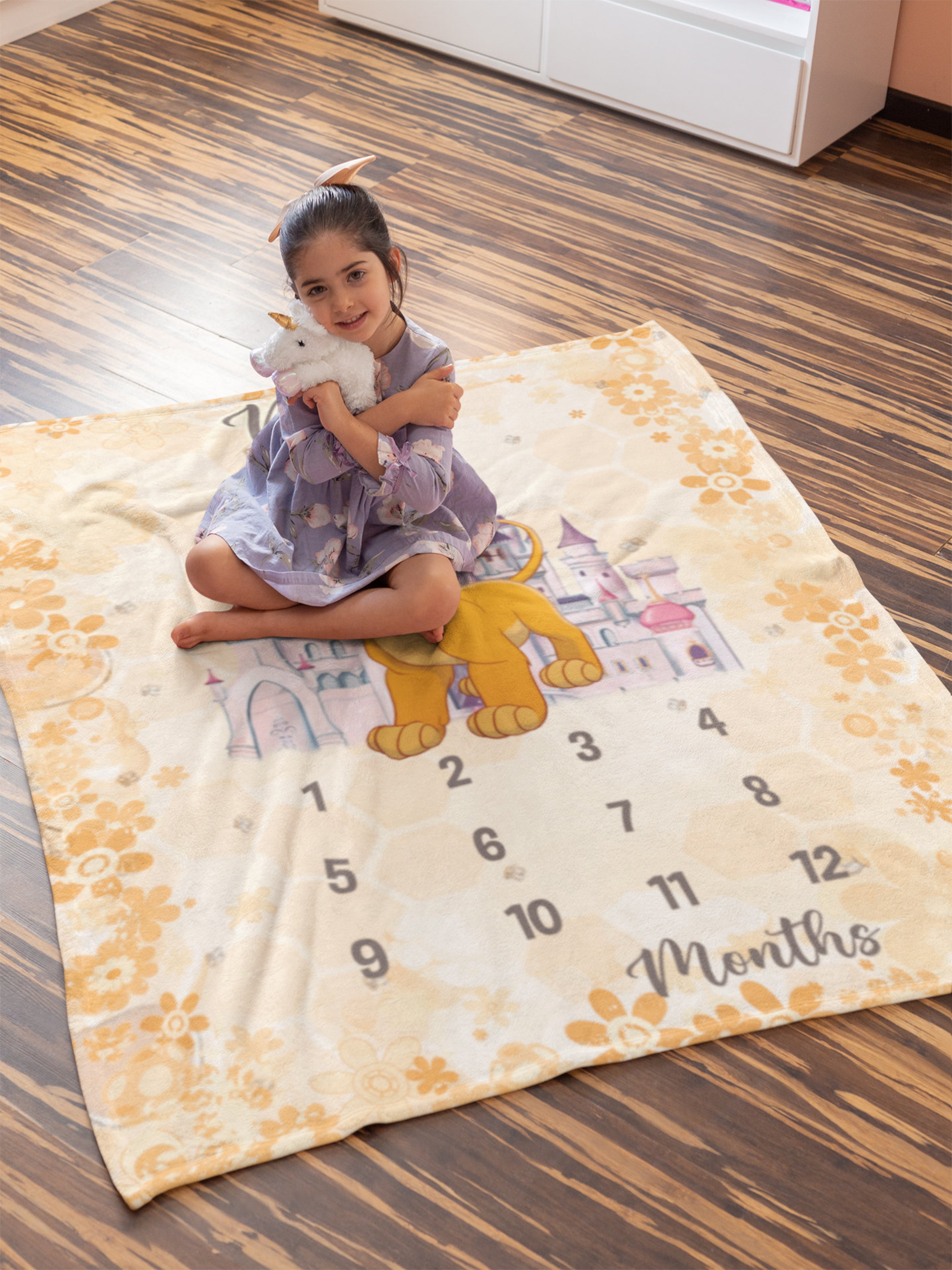 Personalized Baby Boy Quilt Blanket, Lion Design, Safari Baby Shower, Jungle Baby Fleece, Custom Name Blanket, Baby Gift