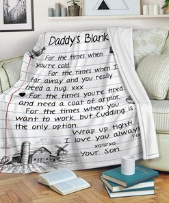 Personalized Daddy's Farmer Quilt Blanket, Father's Day Blanket, Fleece Sherpa Quilt Blanket, Custom Name Quilt Blanket, Home Decor