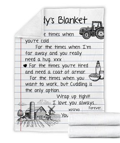 Personalized Daddy's Farmer Quilt Blanket, Father's Day Blanket, Fleece Sherpa Quilt Blanket, Custom Name Quilt Blanket, Home Decor