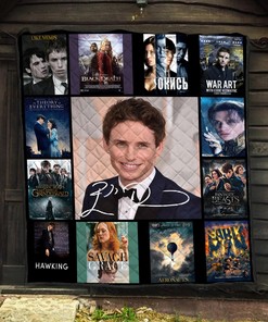 Personalized Eddie Redmayne Quilt Blanket, Customized Home Decor