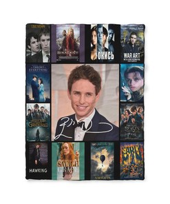 Personalized Eddie Redmayne Quilt Blanket, Customized Home Decor