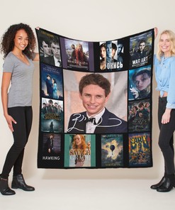 Personalized Eddie Redmayne Quilt Blanket, Customized Home Decor