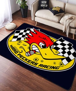 Personalized Hard Peckers Hot Rod Rug