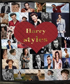 Personalized Harry Music Quilt Blanket, Ideal for Home Decoration