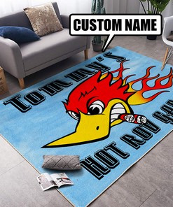 Personalized Hot Rod Garage Rug