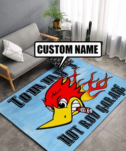 Personalized Hot Rod Garage Rug
