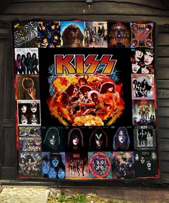 Personalized Kiss Rock Band Quilt Blanket - Gift For Kiss Band Fans - Personalized Home Decor