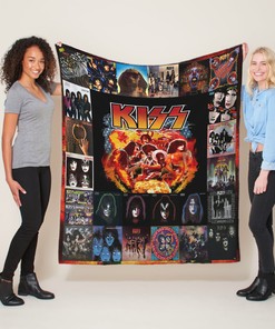 Personalized Kiss Rock Band Quilt Blanket - Gift For Kiss Band Fans - Personalized Home Decor