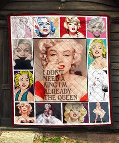 Personalized Marilyn Monroe Queen Quilt Blanket - Inspirational Gift for Fans