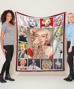 Personalized Marilyn Monroe Queen Quilt Blanket - Inspirational Gift for Fans