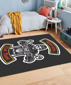 Personalized Motorcycle Club Area Rug for Garage Decor