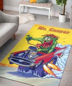 Personalized Mr Gasser Rat Fink Rug Hot Rod Rug for Garage