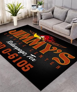 Personalized Mr. Horsepower Speed Shop Area Rug for Hot Rod Lovers