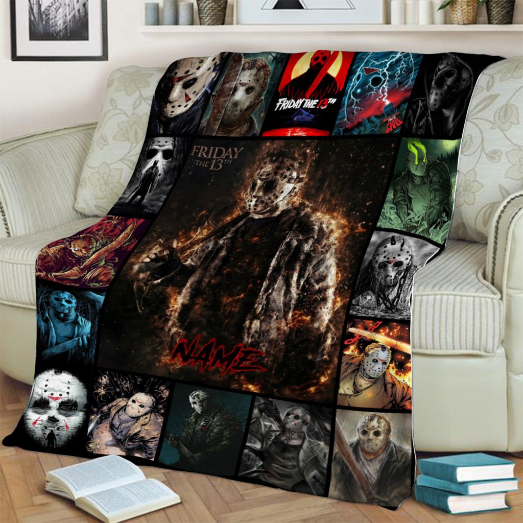 Personalized Name Jason Voorhees Blanket Serial Killers Horror