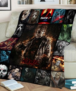 Personalized Name Jason Voorhees Blanket - Serial Killers Horror Characters Throw - Friday the 13th