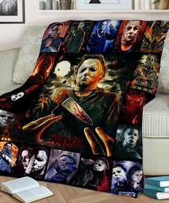 Personalized Name Michael Myers Blanket - The Killers Horror Characters Throw - Scary Movies Blanket