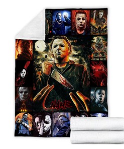 Personalized Name Michael Myers Blanket - The Killers Horror Characters Throw - Scary Movies Blanket