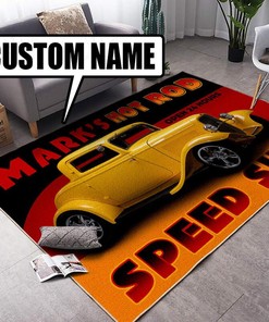 Personalized Open 24h Garage Speed Shop Rug for Home Decor