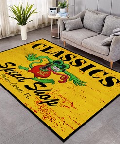 Personalized Rat Fink Classic Speed Shop Hot Rod Area Rug Hot Rod Rug for Garage