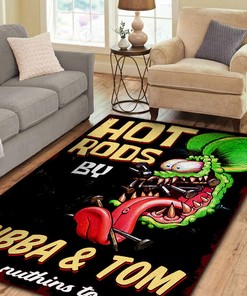 Personalized Rat Fink Rug Hot Rod Rug for Garage