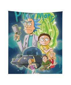 Personalized Rick and Morty Baby Blanket - Custom Name Gift for Home Decor and Christmas