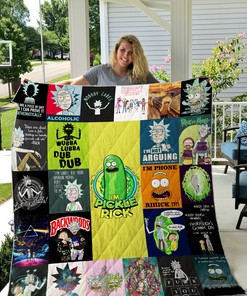 Personalized Rick and Morty Quilt Blanket - Ideal for Home Decoration and Picnics