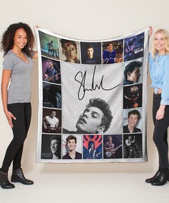 Personalized Shawn Mendes Quilt Blanket, Fan Lover Home Decoration Gift