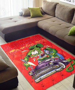 Personalized Slam It Hammer It Cruise It Hot Rod Area Rug