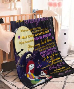 Personalized To My Daughter Nightmare Before Christmas Blanket