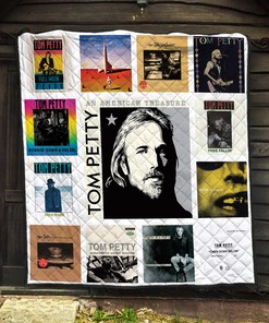 Personalized Tom Petty Albums Quilt Blanket - Perfect Gift for Rock Music Lovers