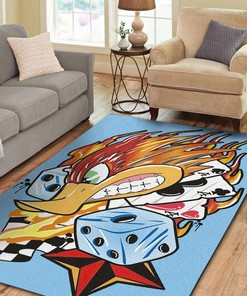 Personalized Woodpecker Hot Rod Area Rug