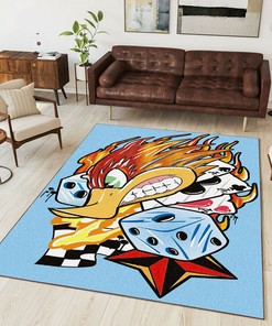 Personalized Woodpecker Hot Rod Area Rug