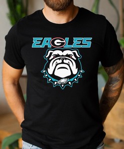 Philadelphia Eagles Bulldogs Vintage Style Georgia Bulldogs T-Shirt