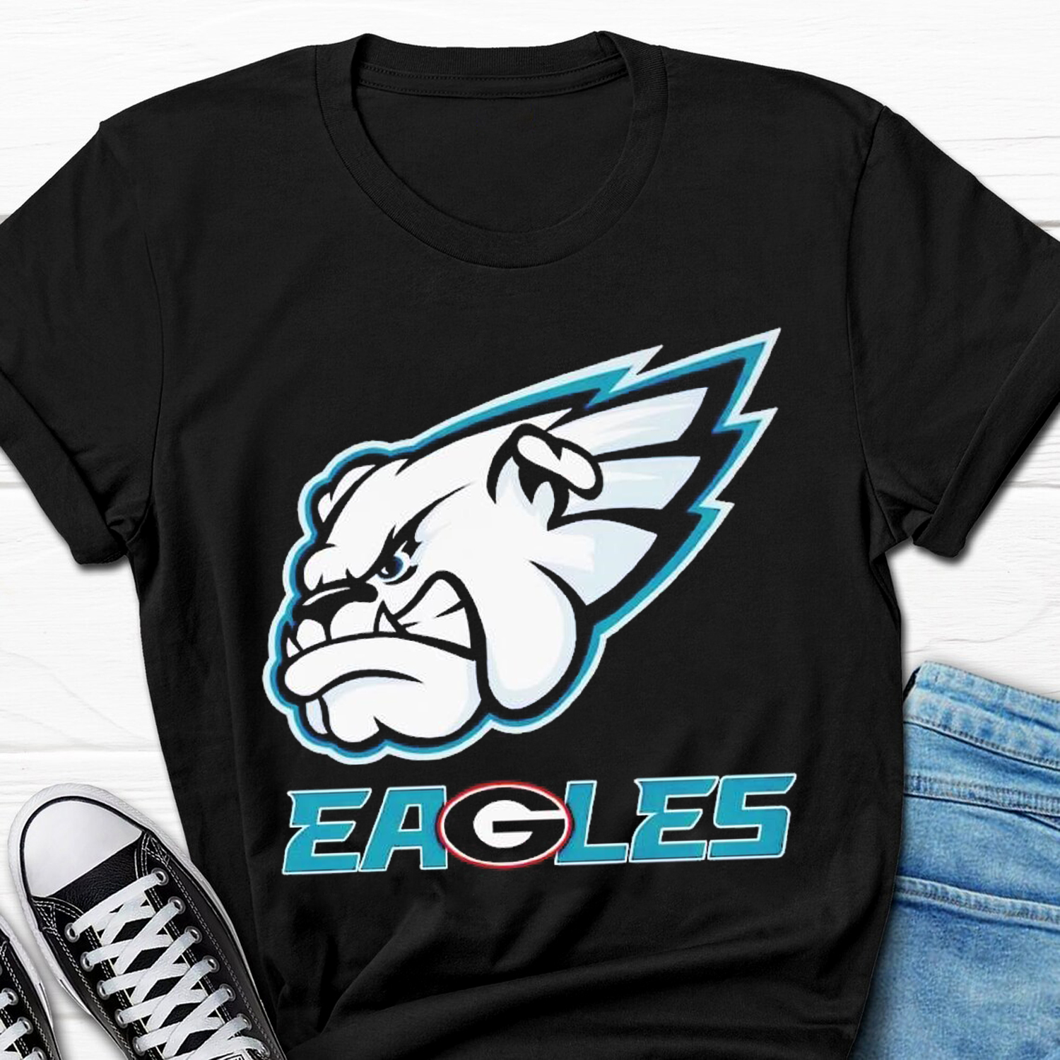 Philadelphia Eagles and Georgia Bulldogs Sweatshirt